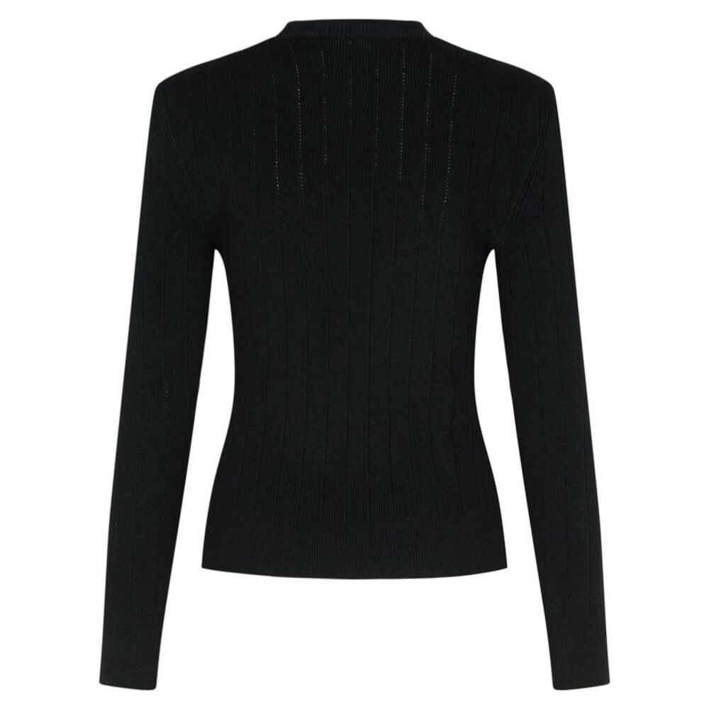 Balmain Black Viscose Blend Sweater Women - Picture 3 of 3